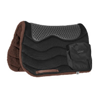 Trekking-Satteldecke mit Taschen TT/Fleece HD + Piuma-Pad