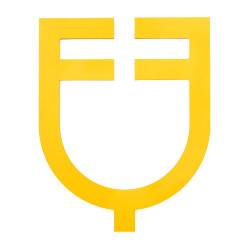 Equestro-Logo, wandmontiert, vorgestanzt