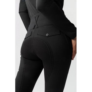 Reithose Horze Leonie mit Vollbesatz für Damen aus veganem Wildleder