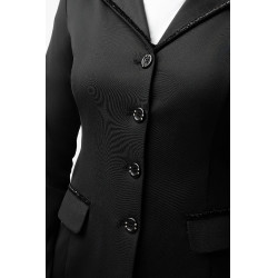 Turnier Reitjacke Damen Horze Ada mit Glitzer – Schwarz