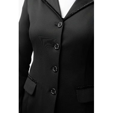 Turnier Reitjacke Damen Horze Ada mit Glitzer – Schwarz