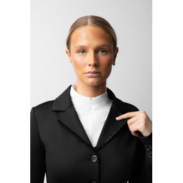 Turnier Reitjacke Damen Horze Ada mit Glitzer – Schwarz