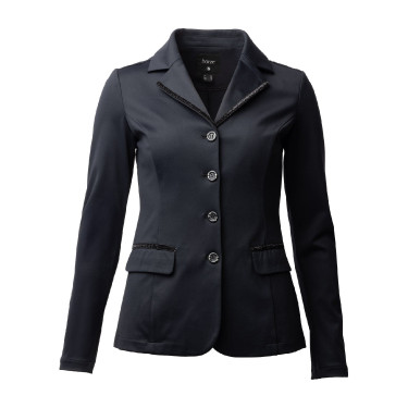 Turnier Reitjacke Damen Horze Ada mit Glitzer – Schwarz