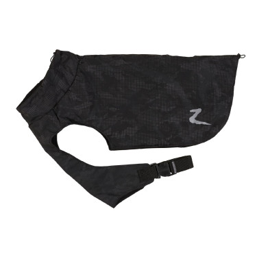 Horze Hundemantel reflektierend Camo Luminox Schwarz / Silber