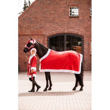 Horze Weihnachts-Pferdedecke – Fleece, festlich