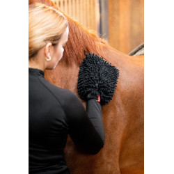 Horze Mikrofaser-Putzhandschuh für Pferdepflege | Equi-Clic
