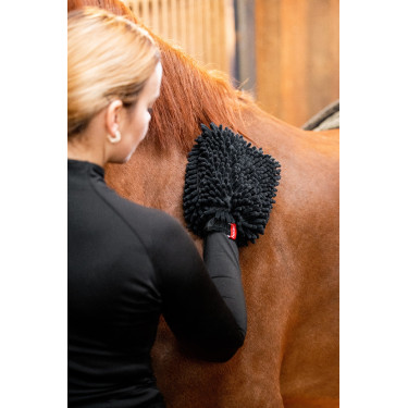 Horze Mikrofaser-Putzhandschuh für Pferdepflege | Equi-Clic