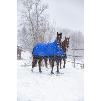 Equithème Tyrex 1200D Aisance High Neck Decke Blau / Schwarz Equithème Tyrex 1200D Aisance High Neck Decke Blau / Schwarz