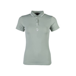 Reit-Poloshirt Damen kurzarm Lauria Garrelli Limone