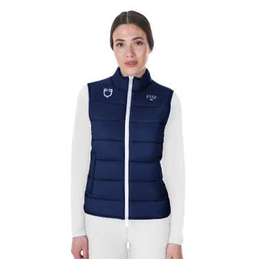Damen Reitweste ärmellos Slim Fit – Equestro x FISE | equi-clic