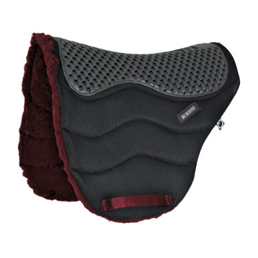 Burioni Piuma TT/Fleece Endurance-Sattelpad Bordeaux