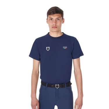 Herren Reit-T-Shirt Slim Fit Equestro x FISE | Equi-Clic