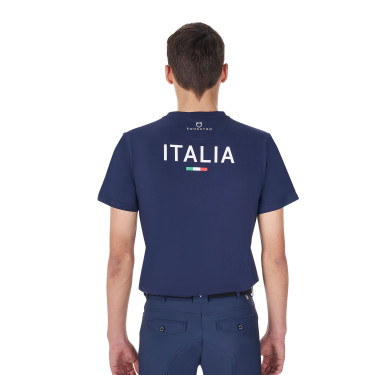 Herren Reit-T-Shirt Slim Fit Equestro x FISE | Equi-Clic