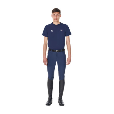 Herren Reit-T-Shirt Slim Fit Equestro x FISE | Equi-Clic