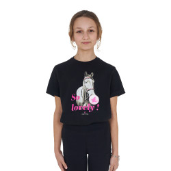 Reit-T-Shirt Mädchen Equestro So Lovely – Baumwolle