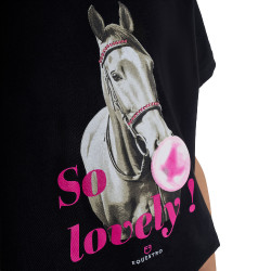 Reit-T-Shirt Mädchen Equestro So Lovely – Baumwolle