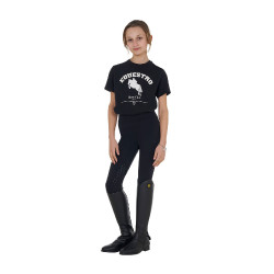 Mädchen Reit-T-Shirt Equestro Jumping Horse Club – Baumwolle