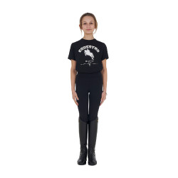 Mädchen Reit-T-Shirt Equestro Jumping Horse Club – Baumwolle