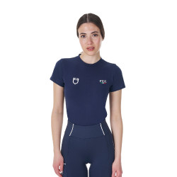Reit T‑Shirt Damen Slim‑Fit Equestro x FISE Reit T‑Shirt Damen Slim‑Fit Equestro x FISE