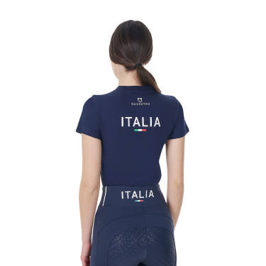 Reit T‑Shirt Damen Slim‑Fit Equestro x FISE Reit T‑Shirt Damen Slim‑Fit Equestro x FISE