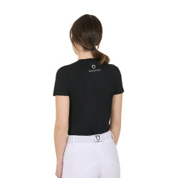 Reit-T-Shirt Damen Equestro Wild Heart – Baumwolle
