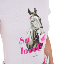 Equestro Damen Reitshirt Baumwolle „So Lovely“ kurzarm