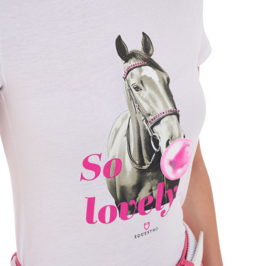 Equestro Damen Reitshirt Baumwolle „So Lovely“ kurzarm