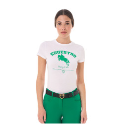 Damen Reitshirt Baumwolle – Equestro Jumping Horse Club