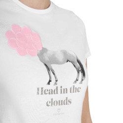 Reit T‑Shirt Damen Equestro Head in the Clouds – Baumwolle Reit T‑Shirt Damen Equestro Head in the Clouds – Baumwolle