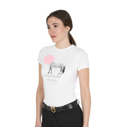 Reit T‑Shirt Damen Equestro Head in the Clouds – Baumwolle Reit T‑Shirt Damen Equestro Head in the Clouds – Baumwolle