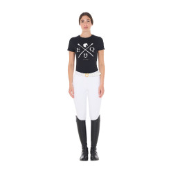Reit-T-Shirt Damen Equestro EQ – Baumwolle, kurzarm Reit-T-Shirt Damen Equestro EQ – Baumwolle, kurzarm