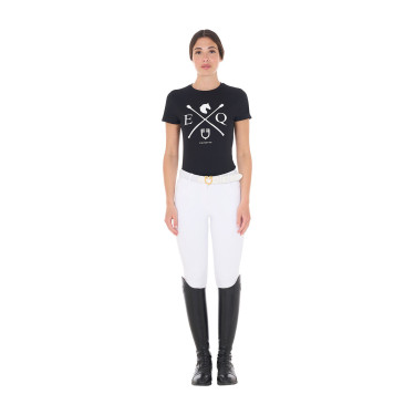 Reit-T-Shirt Damen Equestro EQ – Baumwolle, kurzarm Reit-T-Shirt Damen Equestro EQ – Baumwolle, kurzarm