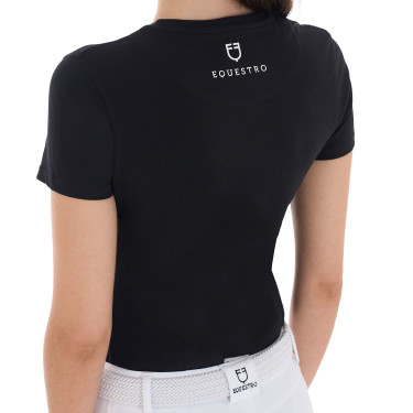 Equestrian T-Shirt Damen mit Strass – Equestro Cannes Equestrian T-Shirt Damen mit Strass – Equestro Cannes