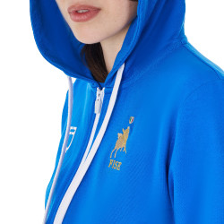 Reit-Fleece-Hoodie Damen Equestro x FISE | Equi-Clic