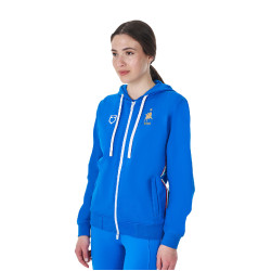 Reit-Fleece-Hoodie Damen Equestro x FISE | Equi-Clic