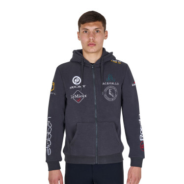 Herren Reithoodie Equestro Multi-Logo – Equi-Clic