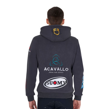 Herren Reithoodie Equestro Multi-Logo – Equi-Clic