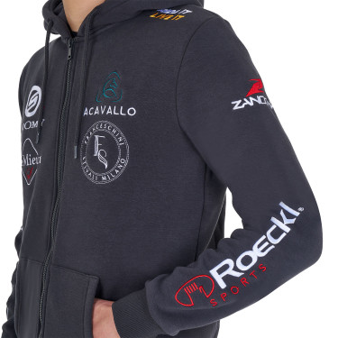 Herren Reithoodie Equestro Multi-Logo – Equi-Clic