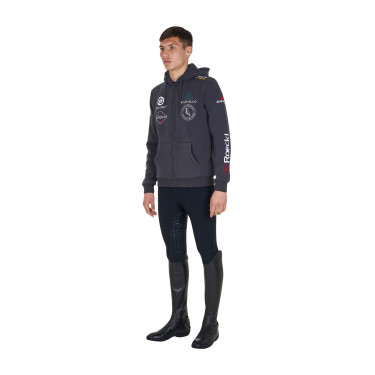 Herren Reithoodie Equestro Multi-Logo – Equi-Clic