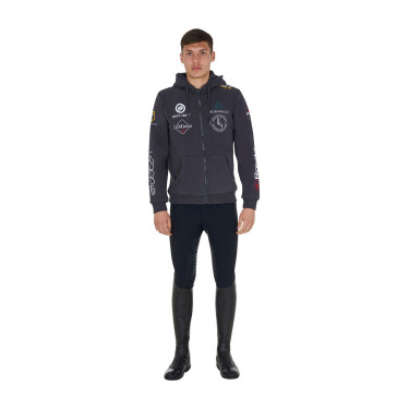 Herren Reithoodie Equestro Multi-Logo – Equi-Clic