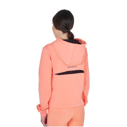 Damen Reit-Sweatshirt Equestro mit Rücken-Ausschnitt