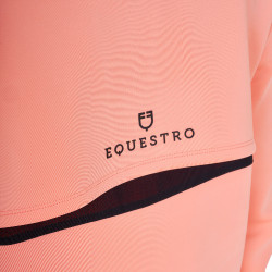 Damen Reit-Sweatshirt Equestro mit Rücken-Ausschnitt