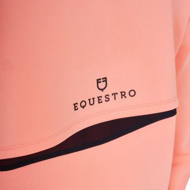 Damen Reit-Sweatshirt Equestro mit Rücken-Ausschnitt