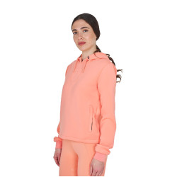 Damen Reit-Sweatshirt Equestro mit Rücken-Ausschnitt