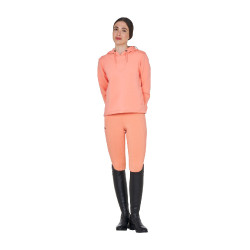 Damen Reit-Sweatshirt Equestro mit Rücken-Ausschnitt