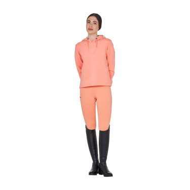 Damen Reit-Sweatshirt Equestro mit Rücken-Ausschnitt