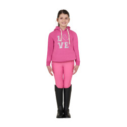 Reitpullover Mädchen Equestro Winter Love – Fleece