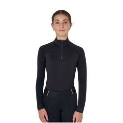 Kinder Reit-Baselayer Equestro – Funktionsshirt Langarm