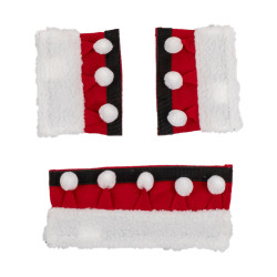 Weihnachts-Fleece-Set fürs Zaumzeug | Reitzubehör