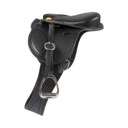 Equestro Springsattel aus Leder für Spielzeugpferd – Reitsport